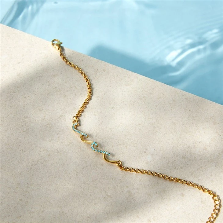 Blue Ocean Wave Bracelet price
