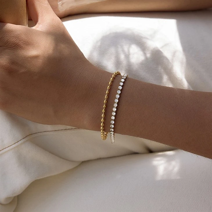 CZ Bead Tennis Bracelet suppliers
