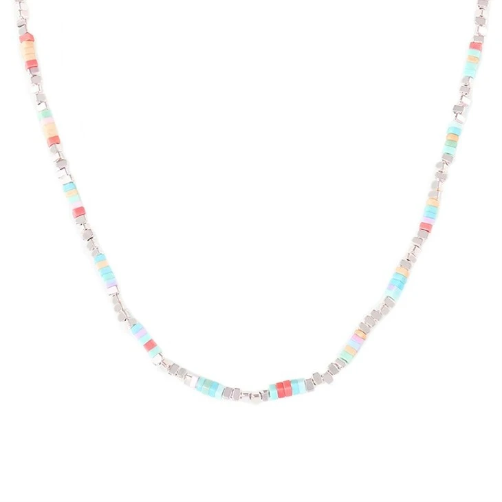 Mwclis Cerrig Naturiol Pastel Dopamin