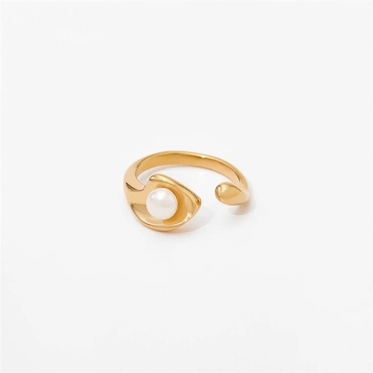 French Style Pearl Open Ring best