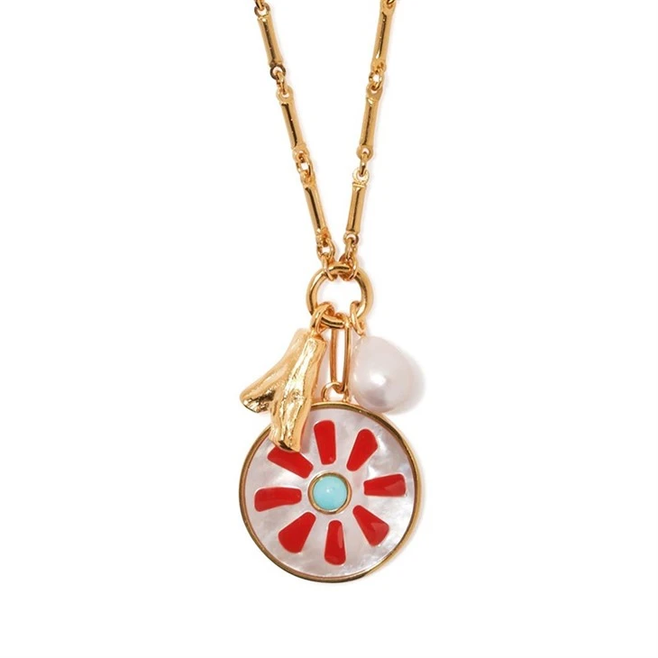 Heart Charm Paperclip Charm Necklace price