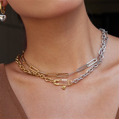 Swyn y Galon Cadwyn Clip Papur