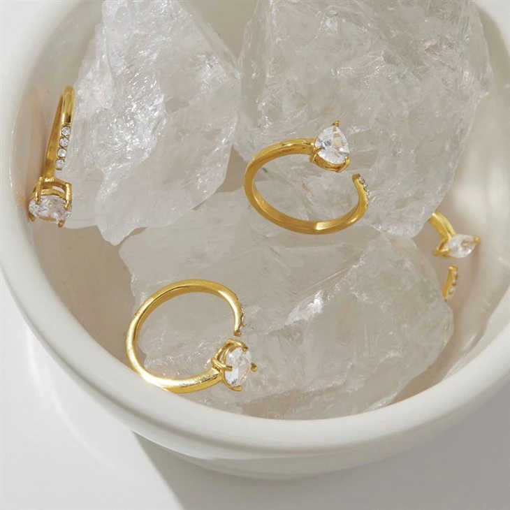 Soft Curved Open Cuff Ring price